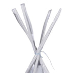 Kinder Tipi-Zelt mit Tasche Polyester Grau 115x115x160 cm