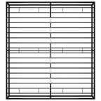 Bettgestell Schwarz Metall 180x200 cm