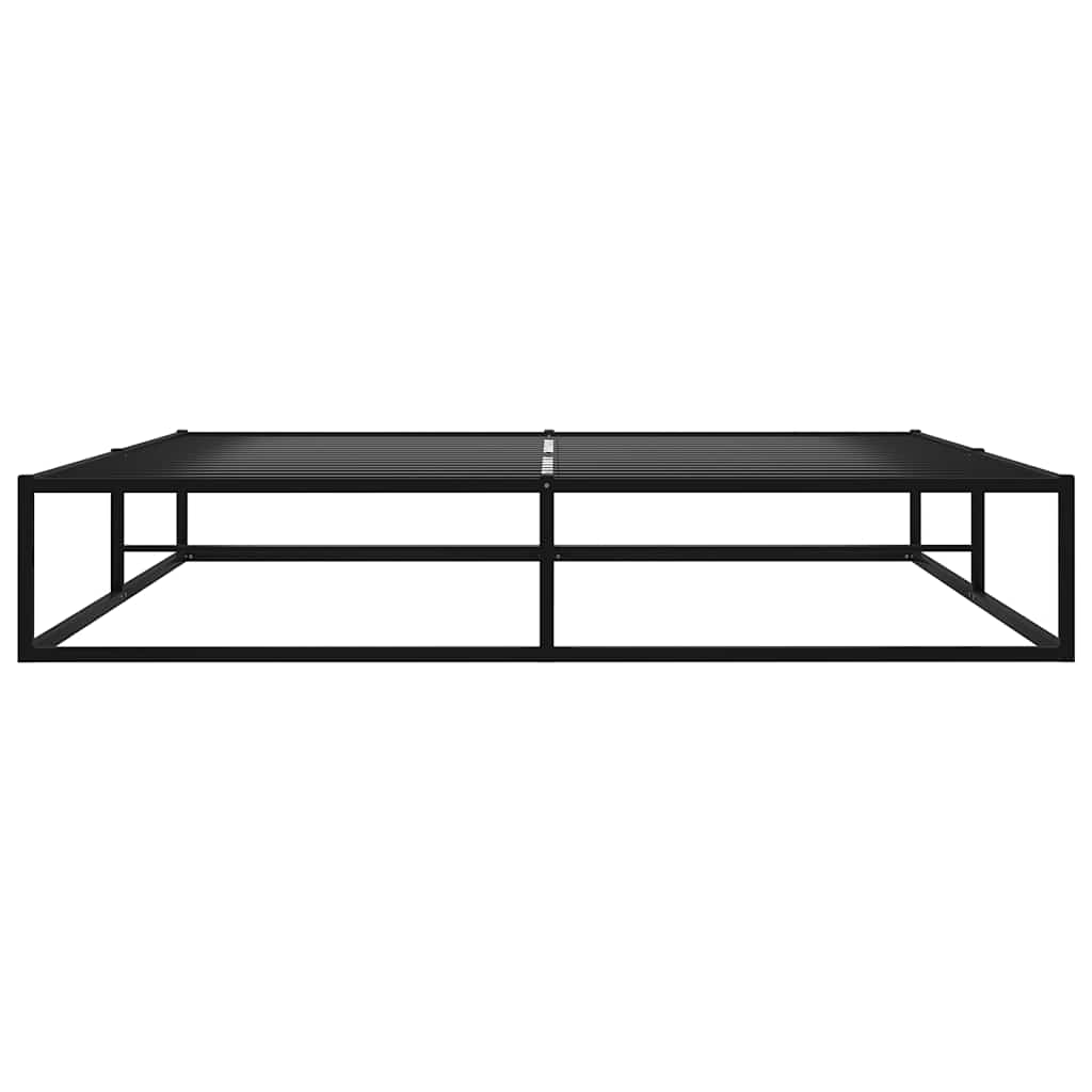 Bettgestell Schwarz Metall 200x200 cm
