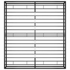 Bettgestell Schwarz Metall 200x200 cm