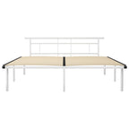 Bettgestell Weiß Metall 180x200 cm