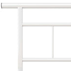 Bettgestell Weiß Metall 180x200 cm