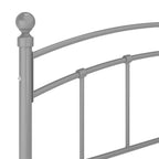 Bettgestell Grau Metall 180x200 cm