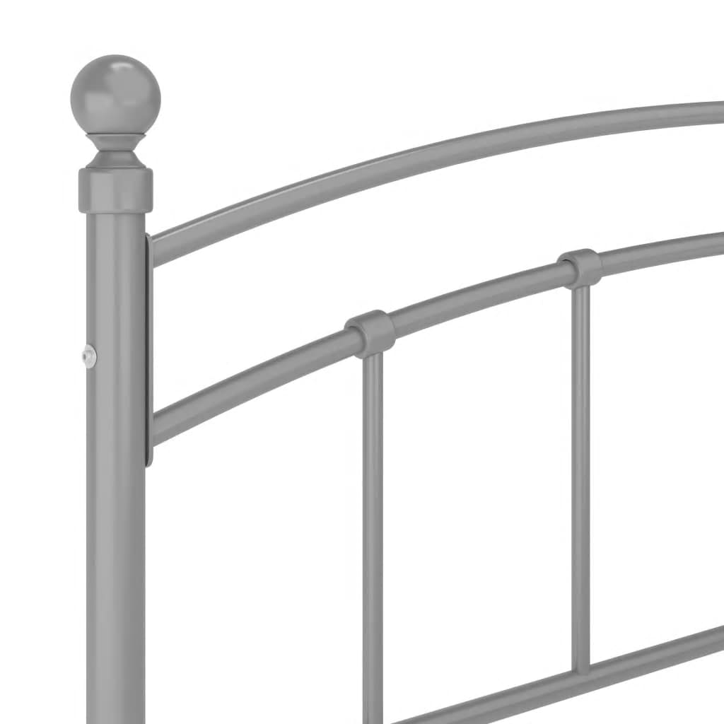 Bettgestell Grau Metall 180x200 cm