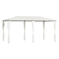 Pavillon mit Pfostenverkleidung 2,98x5,3x2,59 m Creme 160 g/m²