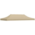 Partyzelt-Dach 6x3 m Beige 270 g/m²
