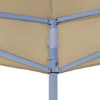 Partyzelt-Dach 6x3 m Beige 270 g/m²