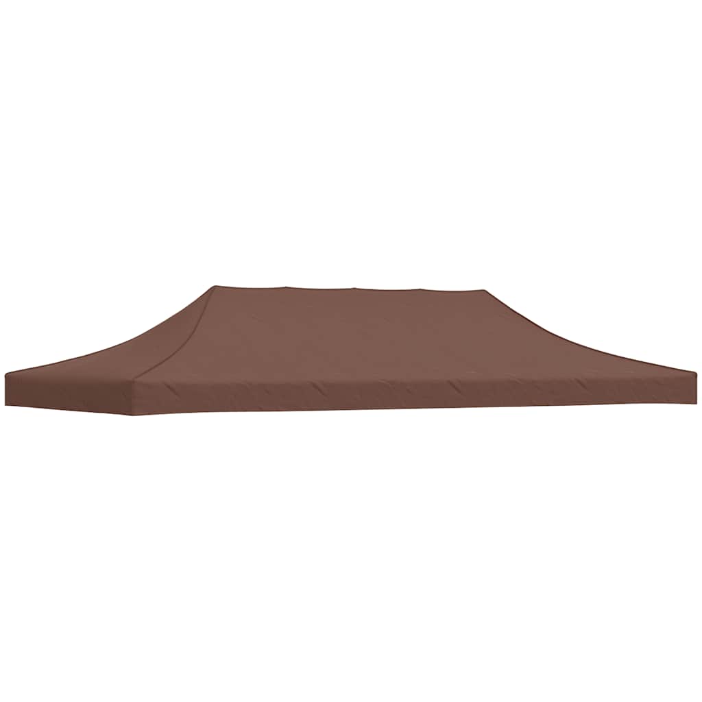 Partyzelt-Dach 6x3 m Braun 270 g/m²