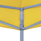 Partyzelt-Dach 2x2 m Gelb 270 g/m²