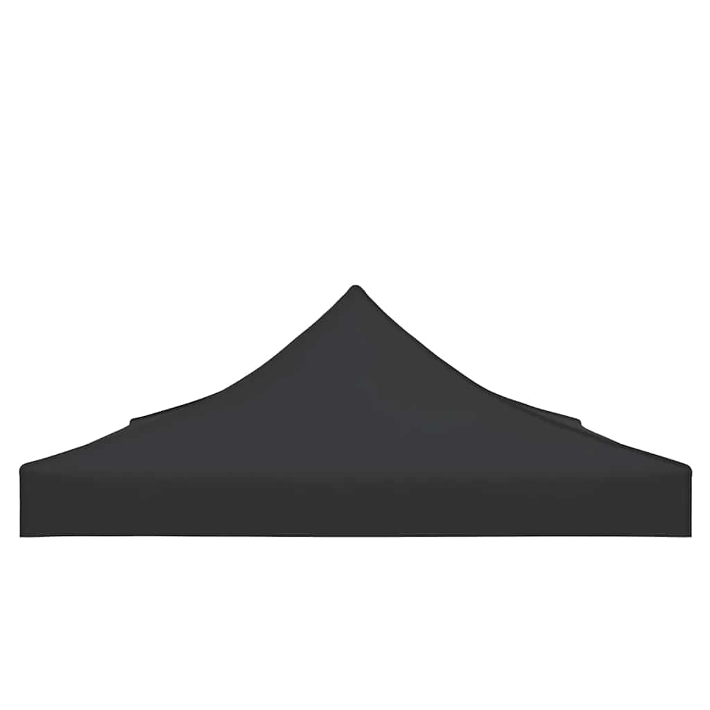 Partyzelt-Dach 4,5x3 m Schwarz 270 g/m²