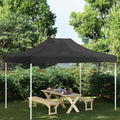 Partyzelt-Dach 4,5x3 m Schwarz 270 g/m²