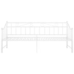 Ausziehsofa Bettgestell Weiß Metall 90x200 cm