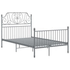 Bettgestell Grau Metall 120x200 cm