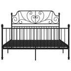 Bettgestell Schwarz Metall 160x200 cm