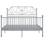 Bettgestell Grau Metall 160x200 cm