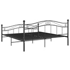 Bett Schwarz Metall 160x200 cm