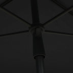 Sonnenschirm mit Mast 210x140 cm Anthrazit