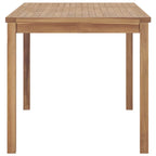 Garten-Esstisch 140x80x77 cm Massivholz Teak