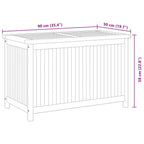 Gartenbox 90x50x58 cm Massivholz Teak