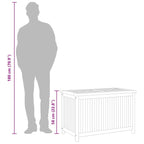 Gartenbox 90x50x58 cm Massivholz Teak