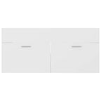Waschbeckenunterschrank Weiß 100x38,5x46 cm Holzwerkstoff