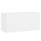 Waschbeckenunterschrank Weiß 90x38,5x45 cm Holzwerkstoff