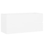 Waschbeckenunterschrank Weiß 100x38,5x45 cm Holzwerkstoff