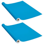 Möbelfolien Selbstklebend 2 Stk. Azurblau 500x90 cm PVC