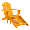 Adirondack-Gartenstuhl mit Fußteil Massivholz Tanne Orange