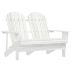 2-Sitzer Adirondack-Gartenbank Massivholz Tanne Weiß