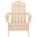 Adirondack-Gartenstuhl mit Fußstütze & Tisch Massivholz Tanne