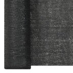 Zaunblende Schwarz 2x25 m HDPE 150 g/m²
