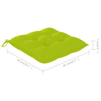 Klappbare Gartenstühle 2 Stk. mit Kissen Bambus