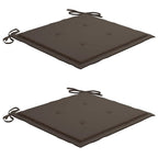 Klappbare Gartenstühle 2 Stk. mit Kissen Massivholz Akazie