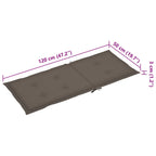 Verstellbare Gartenstühle 3 Stk. mit Auflagen Massivholz Akazie