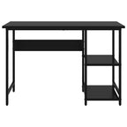 Computertisch Schwarz 105x50x72 cm MDF und Metall