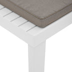 Gartenstühle mit Auflagen 2 Stk. Kunststoff Weiß