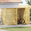 Fahrradgarage 232x110x170 cm Kiefernholz Imprägniert