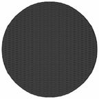 7-tlg. Garten-Sofagarnitur mit Auflagen Poly Rattan Schwarz
