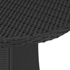 5-tlg. Garten-Sofagarnitur mit Auflagen Poly Rattan Schwarz