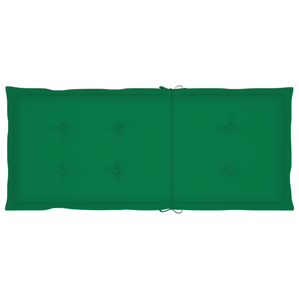Hochlehner Verstellbar 6 Stk. mit Auflagen Massivholz Akazie