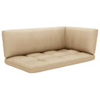2-Sitzer-Palettensofa mit Kissen Grau Imprägniertes Kiefernholz