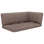 2-Sitzer-Palettensofa mit Kissen Grau Imprägniertes Kiefernholz