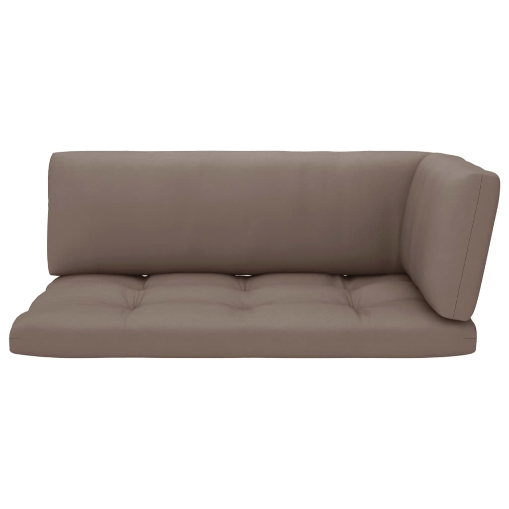 2-Sitzer-Palettensofa Weiß Imprägniertes Kiefernholz