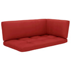 4-tlg. Paletten-Lounge-Set Weiß Imprägniertes Kiefernholz