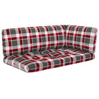 4-tlg. Paletten-Lounge-Set mit Kissen Imprägniertes Kiefernholz