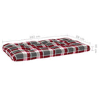 4-tlg. Paletten-Lounge-Set mit Kissen Imprägniertes Kiefernholz