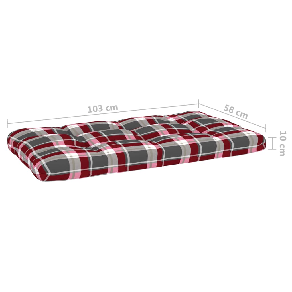4-tlg. Paletten-Lounge-Set mit Kissen Imprägniertes Kiefernholz