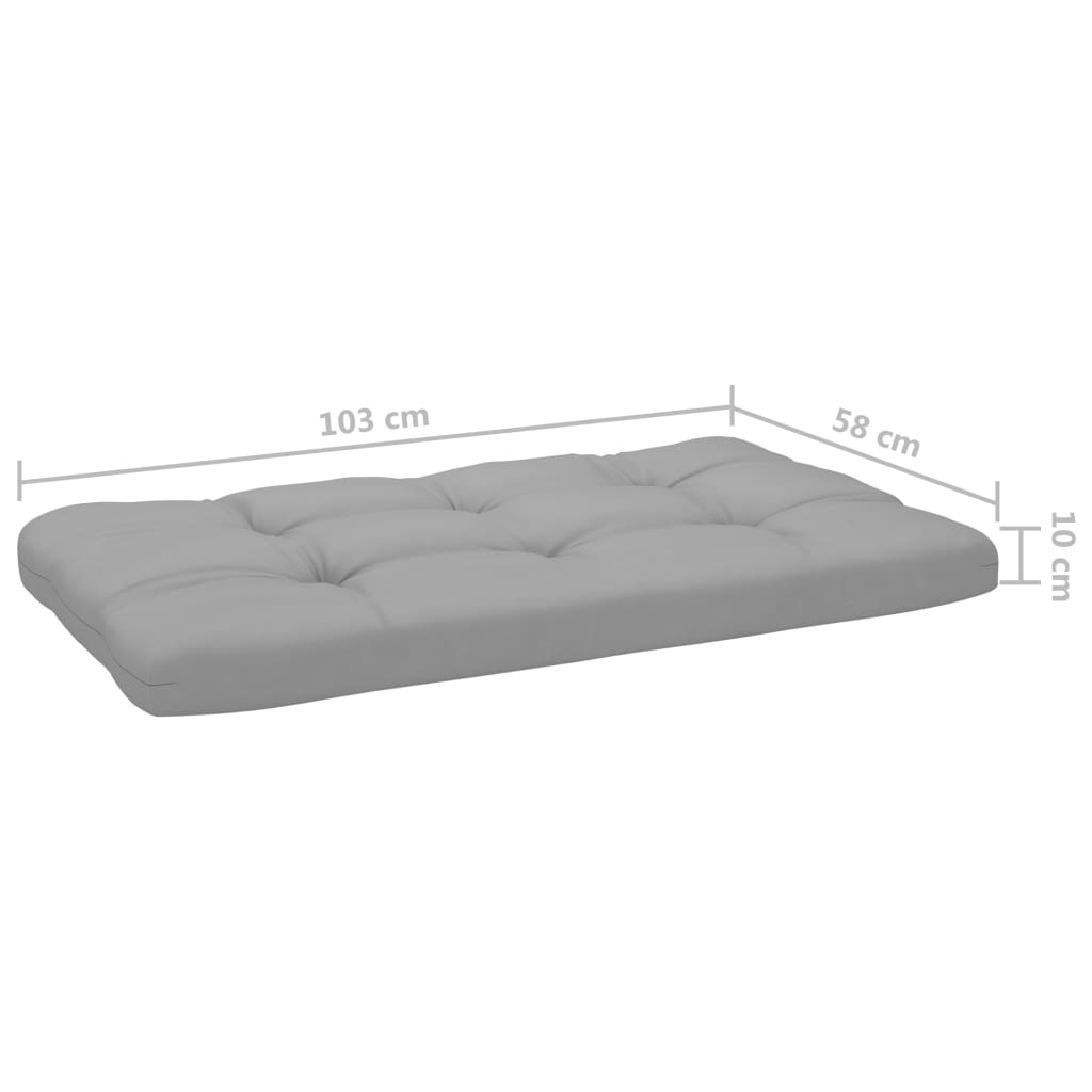 4-tlg. Paletten-Lounge-Set Weiß Imprägniertes Kiefernholz