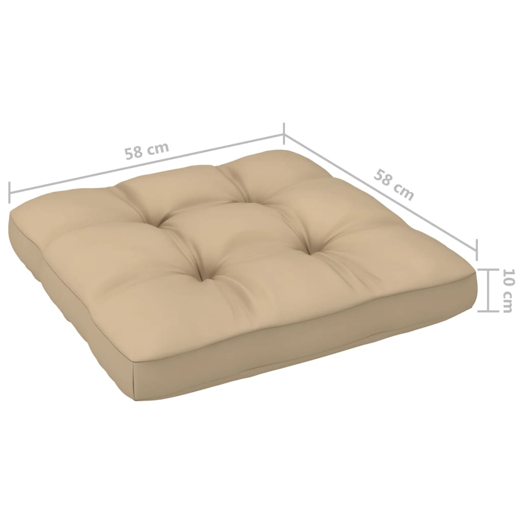 4-tlg. Paletten-Lounge-Set Weiß Imprägniertes Kiefernholz